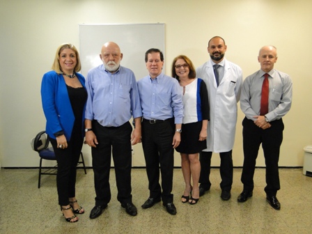 Dr. Joo Borges, Dr. Eudes e gestores do Hospital Unimed Fortaleza