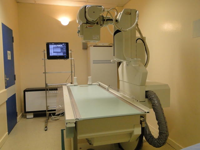 Foto de um dos aparelhos de raio X