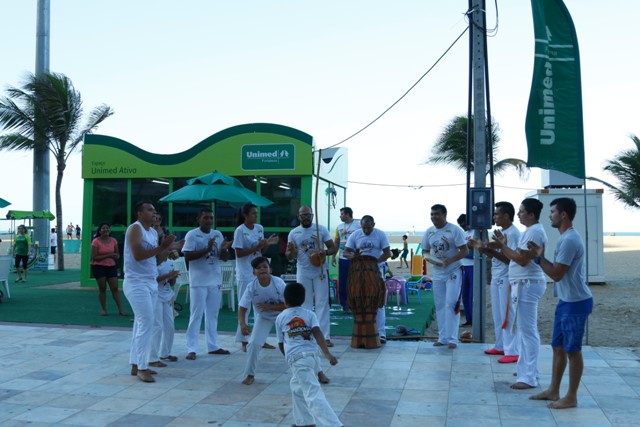 roda de capoeira no espaço unimed ativa