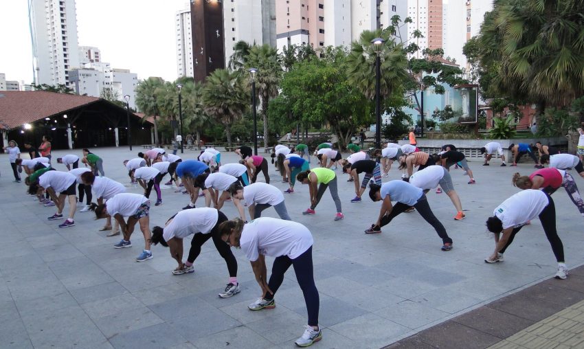 Participantes da ao do Dia Mundial do Corao