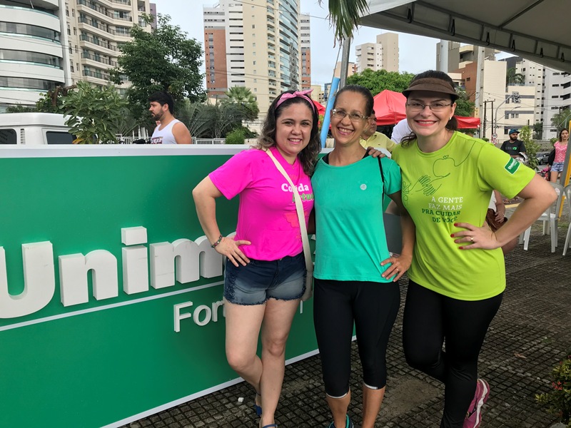 Participantes da ação da Unimed Fortaleza no Parque do Cocó