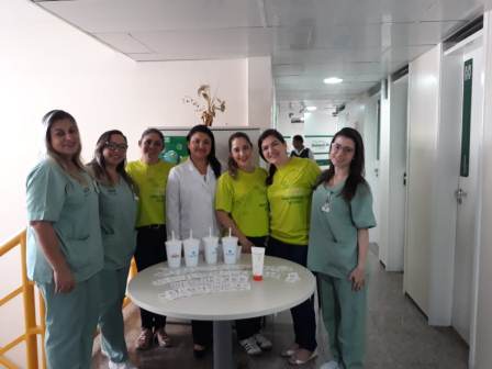 Colaboradores do Centro Pediátrico da Unimed Fortaleza reunidos