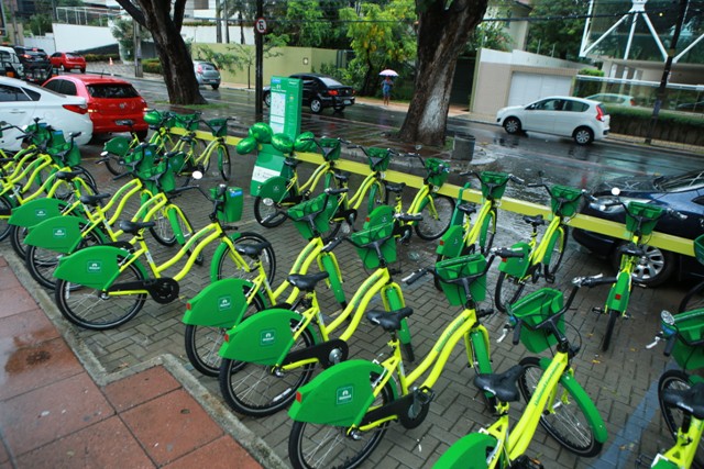 Bicicletar: Praa Luza Tvora foi a primeira estao a contar com a reposio das bikes