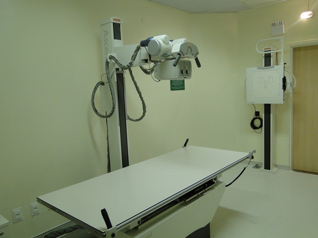 Foto de um dos equipamentos de Raio X que ficam no Hospital Regional Unimed