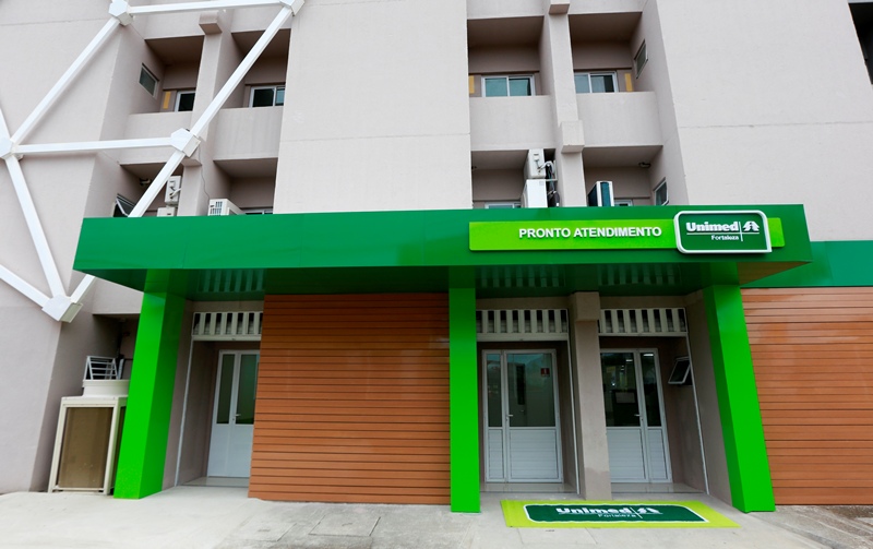 Fachada do novo pronto atendimento da Unimed Fortaleza em Maracanaú