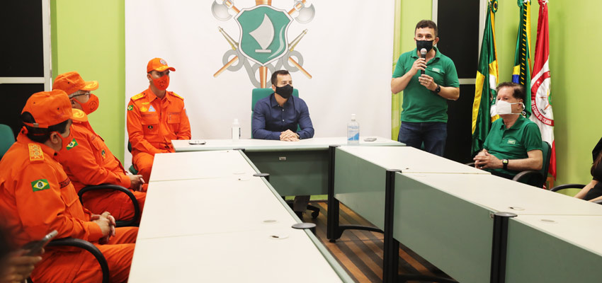 Coletiva de imprensa da Unimed Fortaleza e Corpo de Bombeiros