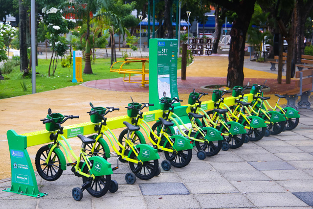 Mini Bicicletar ganha mais uma estao na Cidade da Criana