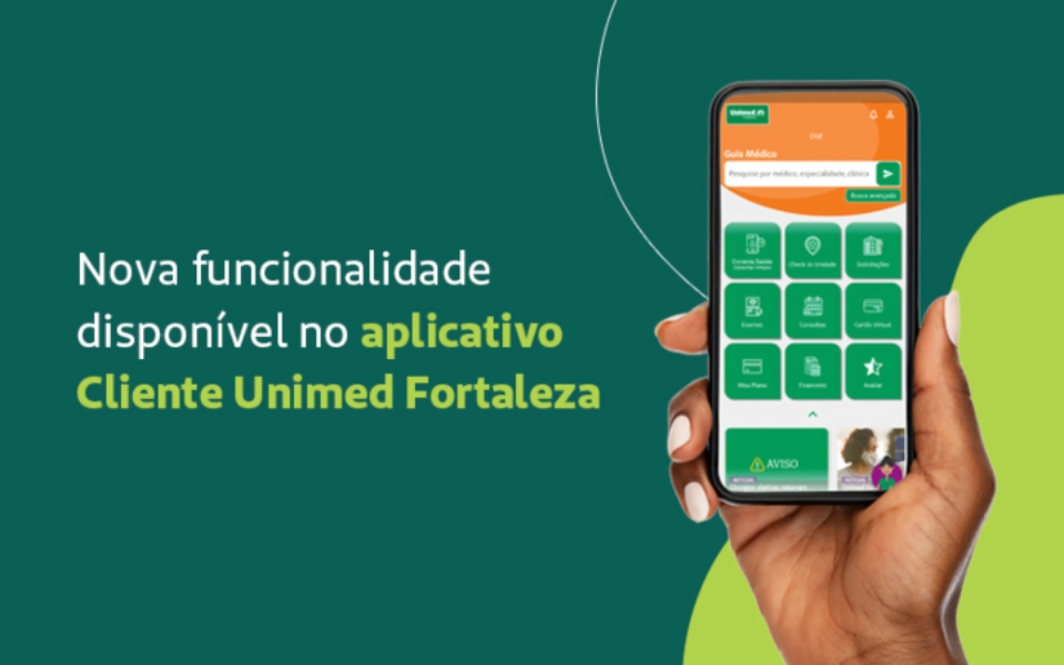 Agendamento de ressonncia e tomografia no app Cliente Unimed Fortaleza