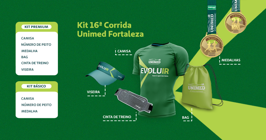 kit do atleta corrida unimed