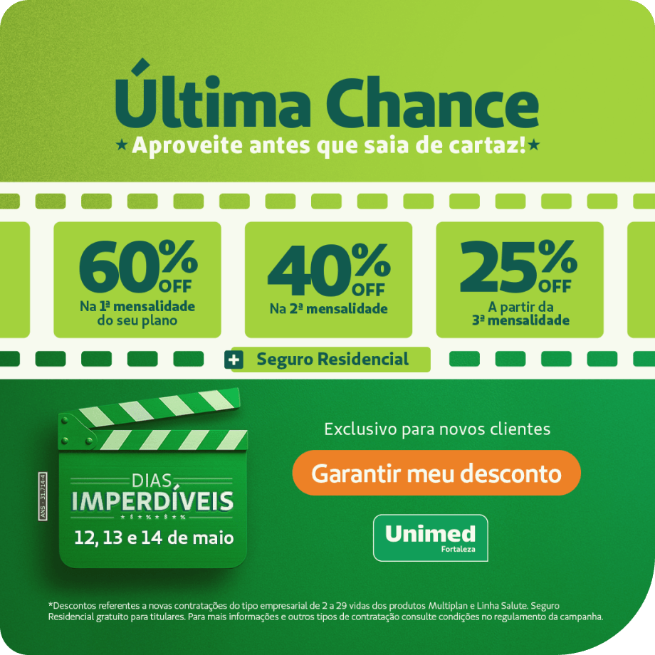 Banner ultima chance de garantir desconto
