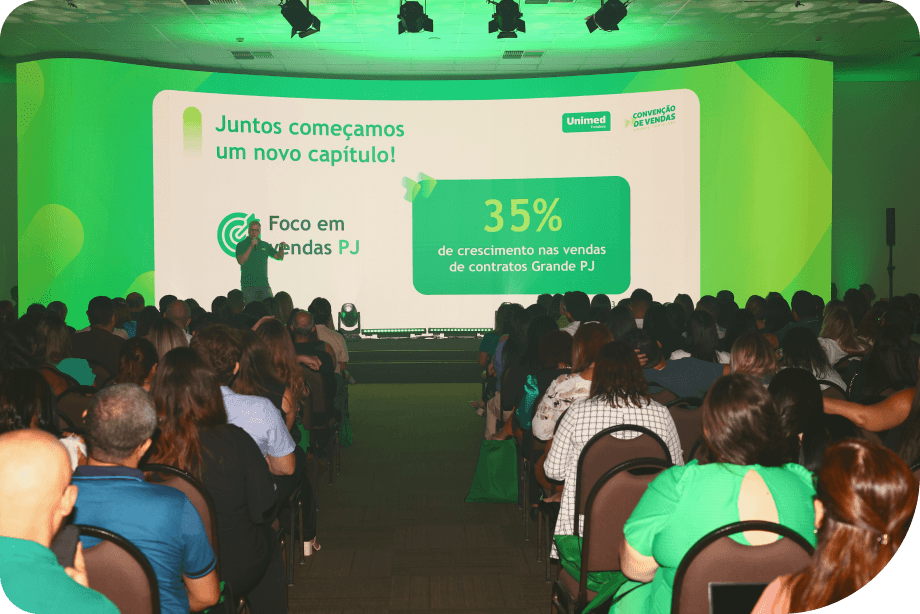 Palestra na conven��o comercial