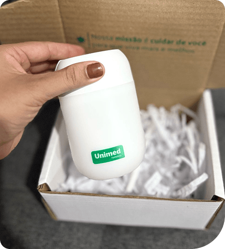 Imagem do presente enviado pela Unimed