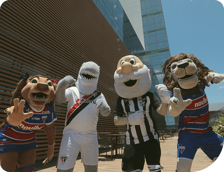 Clube de esporte Fortaleza e Cear� reunidos com a equipe Unimed