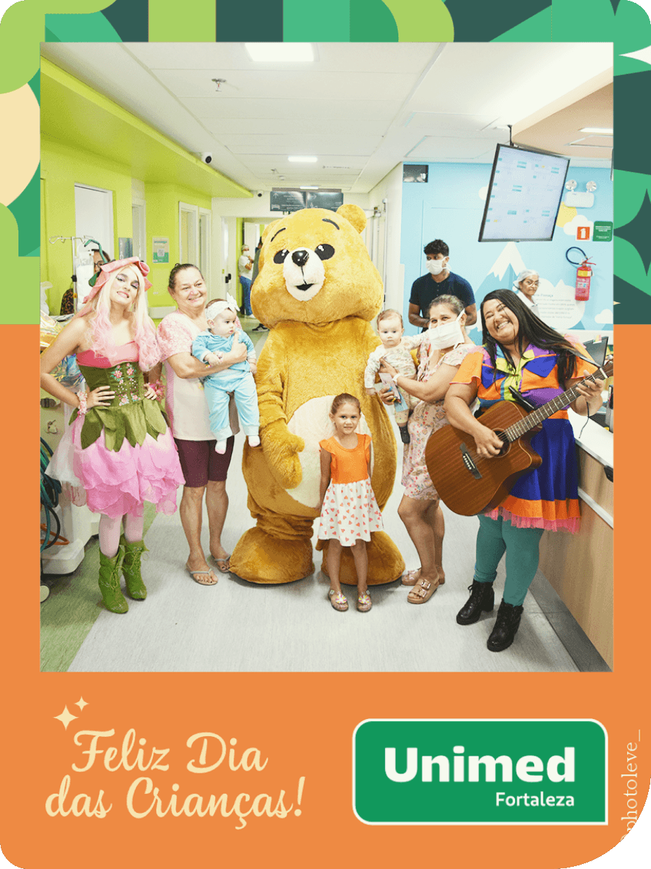 Crian�as felizes no dia das crian�as Unimed