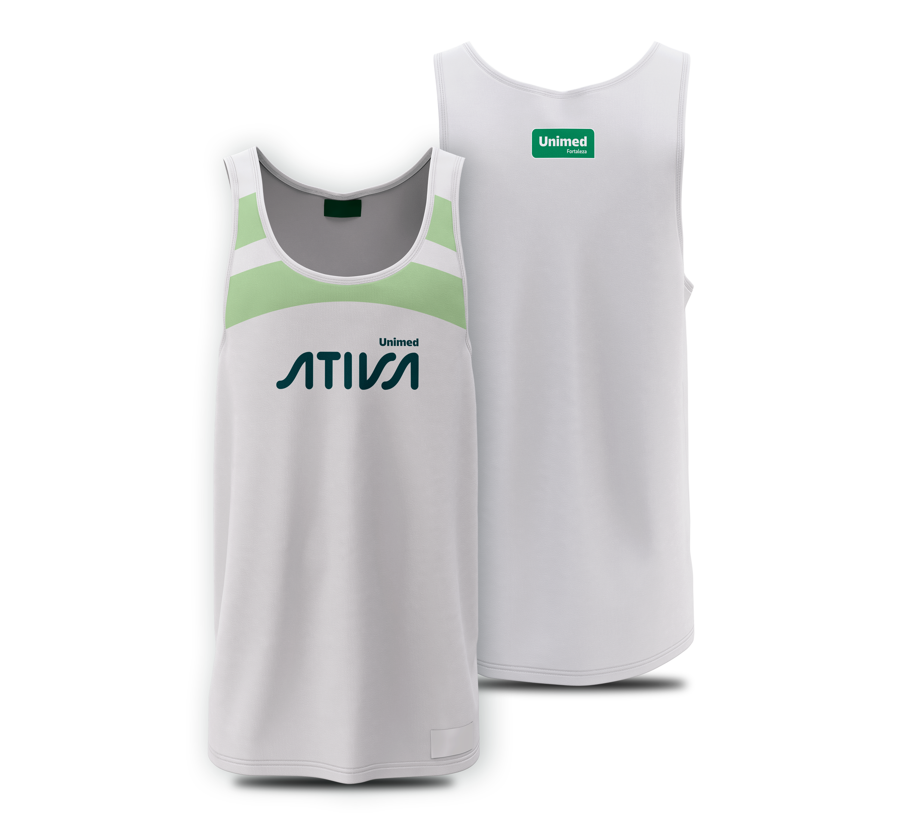 Camisa regata do kit Unimed Ativa que deverá ser usada nos treinos